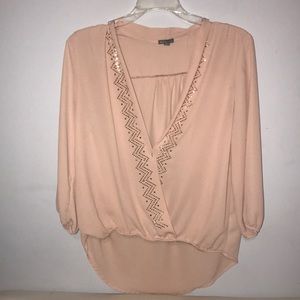Blush Pink Charlotte Russe top!